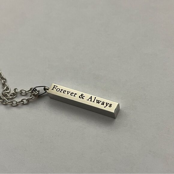 Stainless Steel Three-dimensional Square Block necklace Pendant - Picture 3 of 6